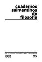Cuadernos Salmantinos de Filosofía. 1993, volumen 20 [Revista]