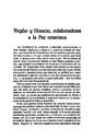 Helmántica. 1952, volumen 3, n.º 9-12. Páginas 101-125. Virgilio y Horacio, colaboradores a la Paz octaviana [Artículo]