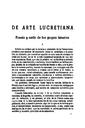 Helmántica. 1955, volume 6, #19-21. Pages 257-290. De arte lucretiana: poesía y estilo de los grupos binarios [Article]