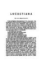 Helmántica. 1956, volume 7, #22-24. Pages 69-77. Lucretiana: de fonte graeco lucretii [Article]
