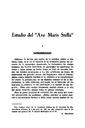 Helmántica. 1957, volume 8, #25-27. Pages 421-475. Estudio del "Ave Maris Stella" [Article]