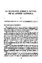 Revista Española de Derecho Canónico. 1946, volumen 1, n.º 3. Páginas 583-613. La situacion jurídica actual de la acción católica [Artículo]