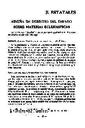 Revista Española de Derecho Canónico. 1951, volumen 6, n.º 18. Páginas 1.137-1.141. Reseña de derecho del Estado sobre materias eclesiásticas [Artículo]