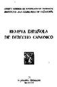 Revista Española de Derecho Canónico. 1953, volumen 8, n.º 24. PORTADA [Artículo]