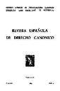 Revista Española de Derecho Canónico. 1963, volumen 18, n.º 52. PORTADA [Artículo]