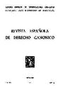 Revista Española de Derecho Canónico. 1970, volumen 26, n.º 73. PORTADA [Artículo]
