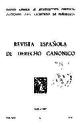 Revista Española de Derecho Canónico. 1971, volume 27, #77. PORTADA [Article]