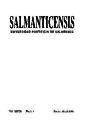 Salmanticensis. 2001, volume 48, #1 [Magazine]