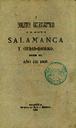 Boletín Oficial del Obispado de Salamanca. 1869, portada [Ejemplar]