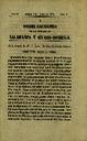 Boletín Oficial del Obispado de Salamanca. 7/1/1871, #1 [Issue]