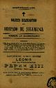 Boletín Oficial del Obispado de Salamanca. 27/9/1894, ESP [Issue]