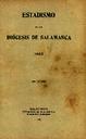 Boletín Oficial del Obispado de Salamanca. 1902, estadismo [Issue]