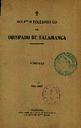 Boletín Oficial del Obispado de Salamanca. 1916, portada [Ejemplar]