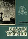 Boletín Oficial del Obispado de Salamanca. 9/1977, n.º 9 [Ejemplar]