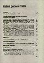 Boletín Oficial del Obispado de Salamanca. 1989, indice [Issue]