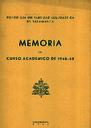 Memoria 1948-1949 [Academic document]