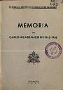 Memoria 1952-1953 [Documento académico]