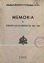 Memoria 1954-1955 [Academic document]