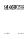 Salmanticensis. 2014, volume 61, #1. PORTADA [Article]