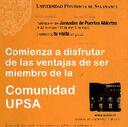 Comienza a disfrutar
de las ventajas de ser
miembro de la Comunidad UPSA [Book]