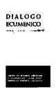 Diálogo Ecuménico. 1976, tome 11, #40-41. PORTADA [Article]