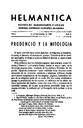 Helmántica. 1950, volume 1, #1-4. Pages 273-299. Prudencio y la Mitología [Article]