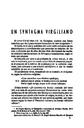 Helmántica. 1952, volume 3, #9-12. Pages 289-303. Un syntagma virgiliano [Article]