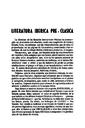 Helmántica. 1952, volumen 3, n.º 9-12. Páginas 421-426. Literatura ibérica pre-clásica [Artículo]