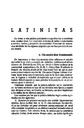 Helmántica. 1952, volume 3, #9-12. Pages 477-491. Latinitas [Article]
