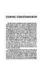 Helmántica. 1953, volumen 4, n.º 13-15. Páginas 297-306. Corpus Christianorum [Artículo]