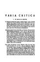 Helmántica. 1953, volume 4, #13-15. Pages 389-395. Varia crítica [Article]