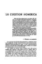 Helmántica. 1954, volume 5, #16-18. Pages 209-237. La cuestión homérica [Article]