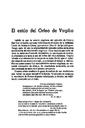 Helmántica. 1955, volume 6, #19-21. Pages 373-386. El estilo del Orfeo de Virgilio [Article]