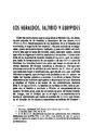 Helmántica. 1956, volume 7, #22-24. Pages 345-355. Los heraldos, Taltibio y Eurípides [Article]