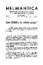 Helmántica. 1960, volume 11, #34-36. Pages 5-17. Juan XXIII y la cultura griega [Article]