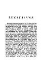 Helmántica. 1960, volume 11, #34-36. Pages 121-134. Lucretiana [Article]