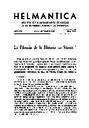 Helmántica. 1965, volume 16, #49-51. Pages 257-289. La filosofía de la historia en Séneca [Article]