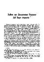 Helmántica. 1967, volume 18, #55-57. Pages 273-289. Sobre un documento hispano del bajo imperio [Article]