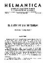 Helmántica. 1968, volume 19, #58-60. Pages 193-246. El latín de las XII tablas. Sintaxis y estilística [Article]