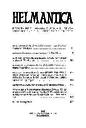 Helmántica. 2003, volume 54-55, #163. SUMARIO [Article]