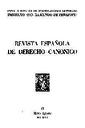Revista Española de Derecho Canónico. 1951, volume 6, #17. PORTADA [Article]