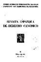 Revista Española de Derecho Canónico. 1956, volumen 11, n.º 32. PORTADA [Artículo]