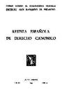 Revista Española de Derecho Canónico. 1959, volume 14, #41. PORTADA [Article]