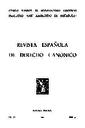 Revista Española de Derecho Canónico. 1960, volumen 15, n.º 45. PORTADA [Artículo]