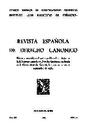 Revista Española de Derecho Canónico. 1964, volumen 19, n.º 57. PORTADA [Artículo]