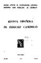 Revista Española de Derecho Canónico. 1965, volumen 20, n.º 59. PORTADA [Artículo]