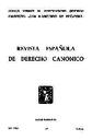 Revista Española de Derecho Canónico. 1970, volumen 26, n.º 75. PORTADA [Artículo]