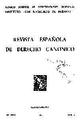 Revista Española de Derecho Canónico. 1972, volumen 28, n.º 81. PORTADA [Artículo]