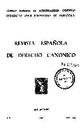 Revista Española de Derecho Canónico. 1976, volumen 32, n.º 92-93. PORTADA [Artículo]