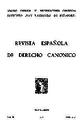 Revista Española de Derecho Canónico. 1977, volume 33, #95-96. PORTADA [Article]
